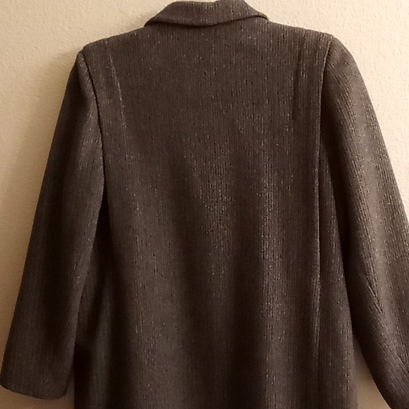 NEW KAREN PETITES Made in the USA Winter Minimalist Sz XL Gray-Black Colors HCM - Picture 4 of 12